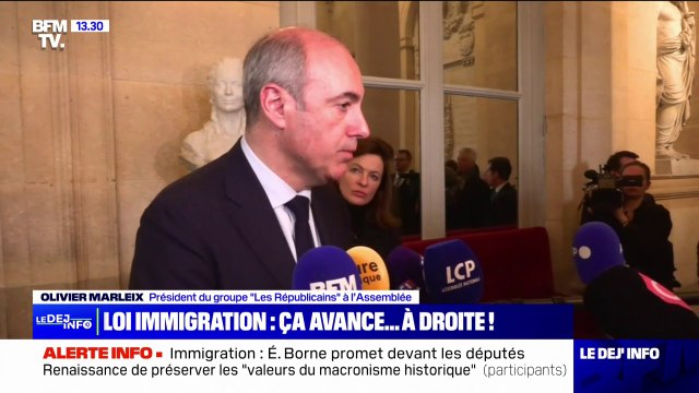 La quasi-totalité des articles inscrits et votés par le droite au Sénat ont été rétablis en commission mixte aritaire affirme Olivier Marleix (LR)