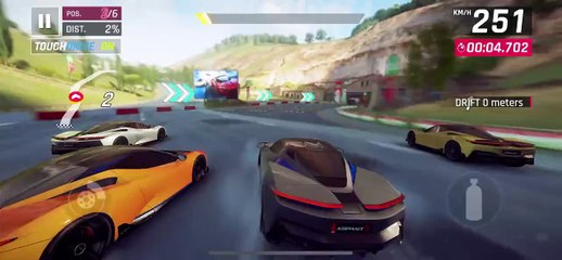 ASPHALT 9 : LEGENDS Cinematic gameplay || AUTOMOBILI BATTISTA