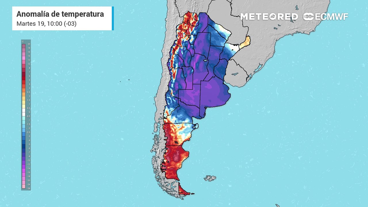 Anomalía de temperaturas