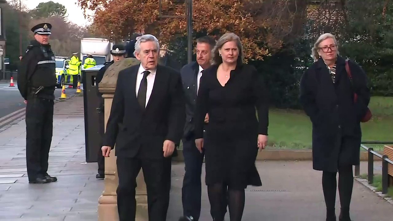 Gordon Brown among political figures at Darling...