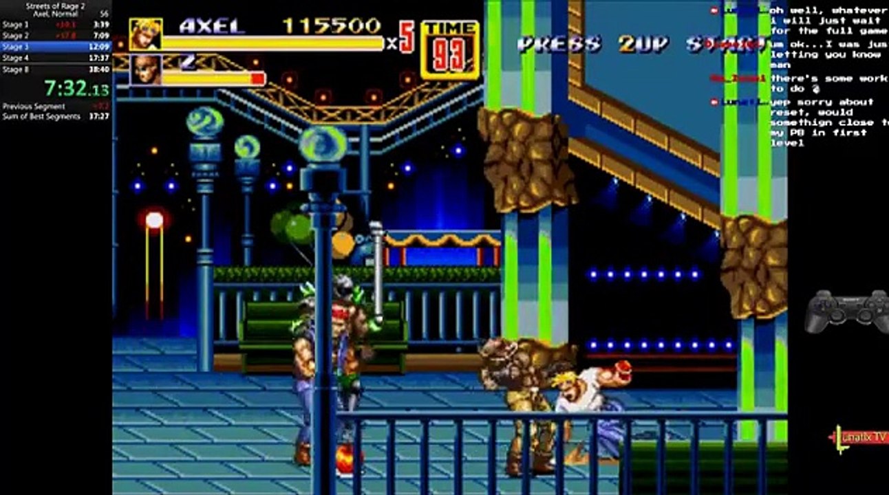 Streets Of Rage 2 - Speedrun Normal (Axel) in 37:18