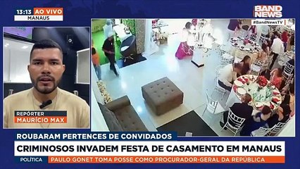 Criminosos invadem festa de casamento em Manaus | BandNews TV