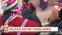 Pelea entre familiares de Rebeca y su agresor