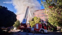 Adana'da eski hastane binasında yangın