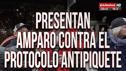 Organizaciones sociales presentan amparo contra el protocolo antipiquete