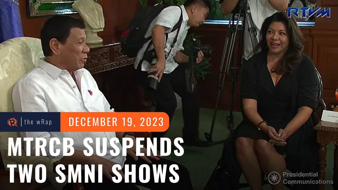 MTRCB suspends SMNI shows of Duterte, Badoy following probe into violations