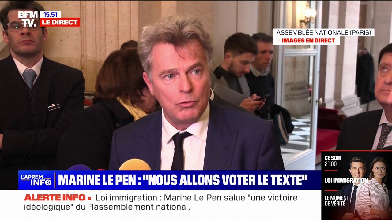 "Nous allons avoir en France, malheureusement, un texte sur l'immigration plus dur que dans l'Italie de Giorgia Meloni" assure Fabien Roussel (PCF)