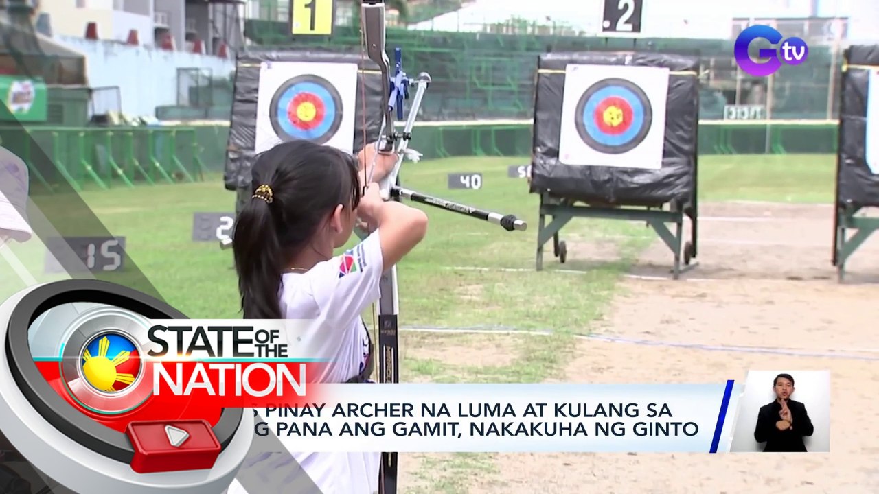 9-anyos pinay archer na luma at kulang sa piyesang pana ang gamit, nakakuha ng ginto | SONA