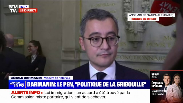 Loi immigration: Nous avons mis fin à une hypocrisie , estime Gérald Darmanin