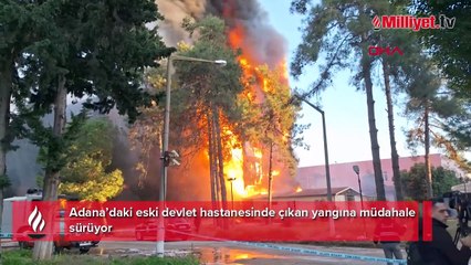 Adana'da hastane yangını! Ekipler müdahale ediyor
