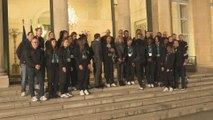 Handball: les Françaises championnes du monde reçues à l'Élysée