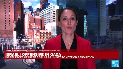 Security Council to vote on resolution backing call for 'suspension' of Gaza hostilities