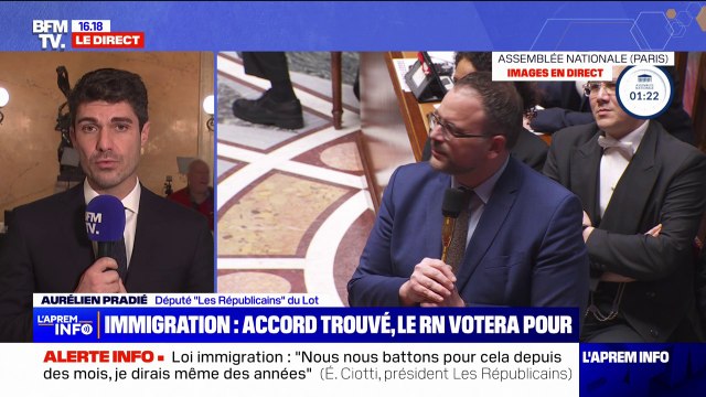 Projet de loi immigration: Tout ce que nous avons exigé a été obtenu , affirme Aurélien Pradié (LR)