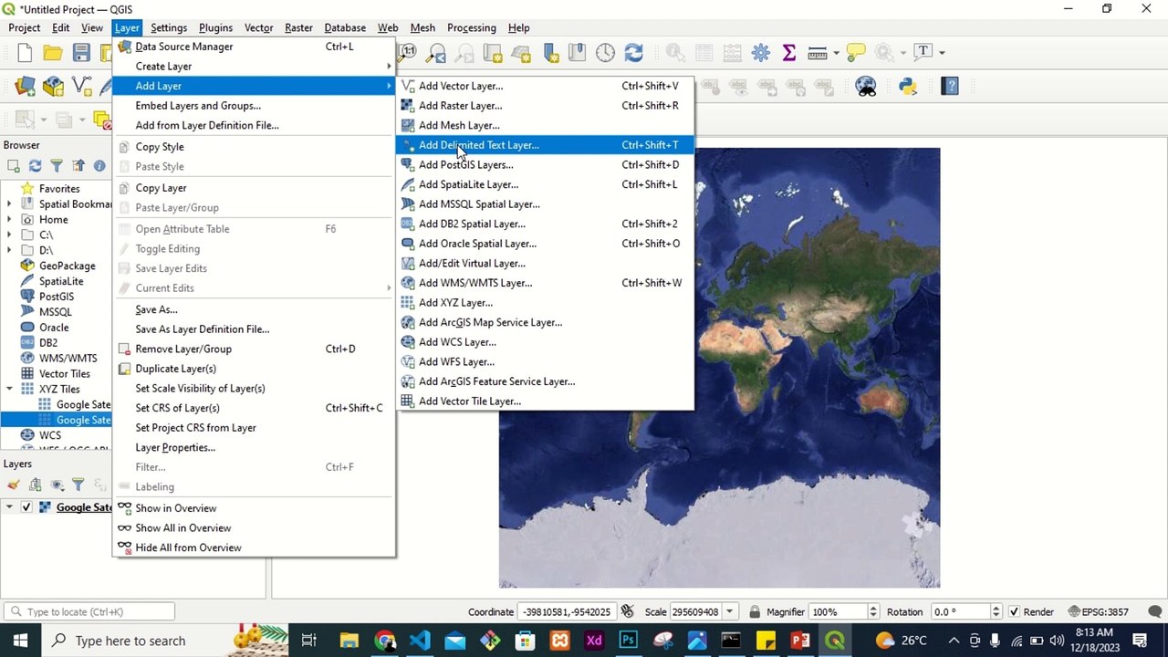 Add a Spreadsheet .CSV to a QGIS Project