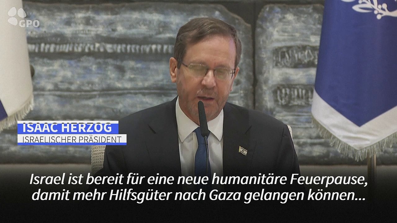 Herzog: 'Israel ist zu Feuerpause bereit'