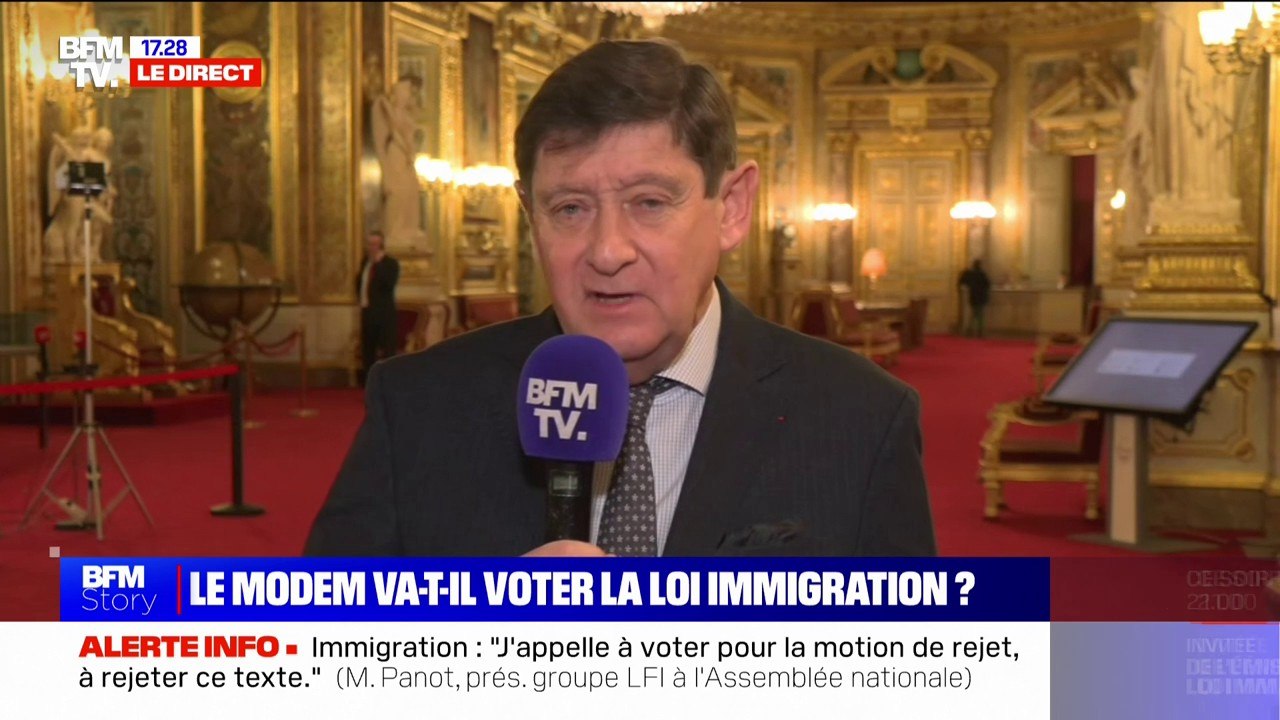 Projet de loi immigration: Patrick Kanner (président du groupe PS au Sénat) dit ne pas comprendre "comment des collègues républicains ont fait tomber la digue d'un front républicain anti-RN"