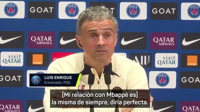 Luis Enrique: Con Mbappé no somos novios pero casi, más que nada porque él no quiere