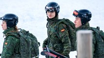 La princesa Leonor aprende a combatir en la nieve