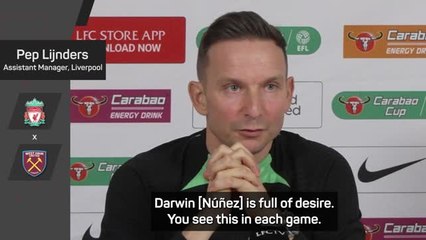 'Unfair' to judge Darwin Nunez on goals - Lijnders