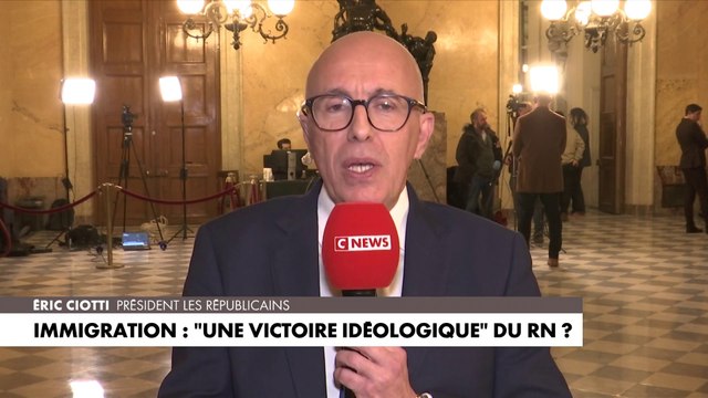 Eric Ciotti : «Ce texte était mal parti, nous avons voulu lui redonner de bonnes bases. On ne pas prôner le»