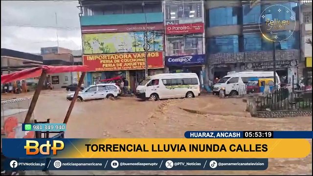Intensas lluvias inundan Huaraz: ancashinos temen por aumento de precipitaciones y tormentas eléctricas