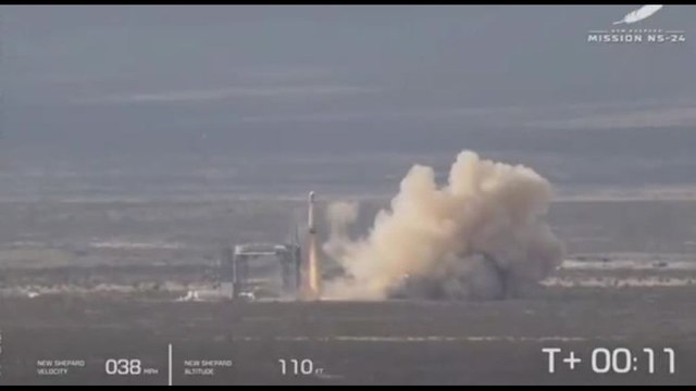 Lancio riuscito per il razzo New Shepard di Blue Origin