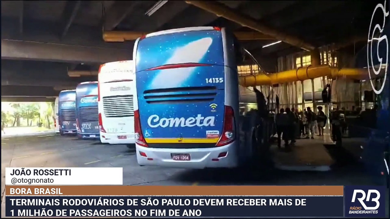 Terminais rodoviários de SP devem receber mais de 1 milhão de passageiros no fim de ano