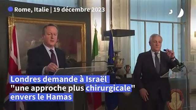 Cameron demande à Israël une approche plus chirurgicale envers le Hamas