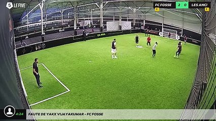 Faute de Yakx Vijayakumar - FC FOSSE