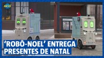 ‘Robô-Noel’ entrega presentes de natal, na Finlândia