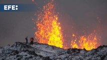 La actividad volcánica sigue reduciéndose tras la erupción de esta noche en Islandia
