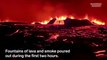 Iceland volcano erupts, creating miles-long fissure in earth's surface
