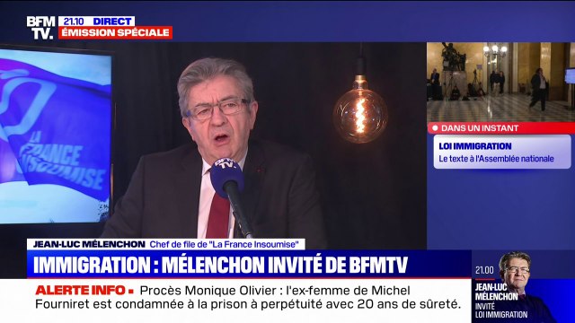 Projet de loi immigration: Rien n'obligeait monsieur Macron à reprendre le texte du Sénat , affirme Jean-Luc Mélenchon (LFI)