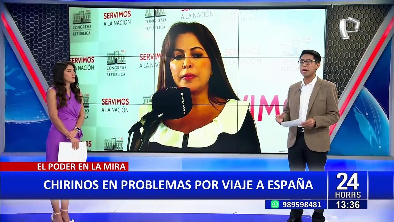 Congreso: Patricia Chirinos enfrentaría una investigación en la Comisión de Ética por viaje a España