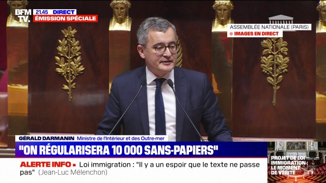Projet de loi immigration: Qu'est-ce qui fait monter les extrémistes? C'est l'absence de solutions , déclare Gérald Darmanin