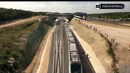 Inaugura AMLO viajes de pasajeros en Tren Maya