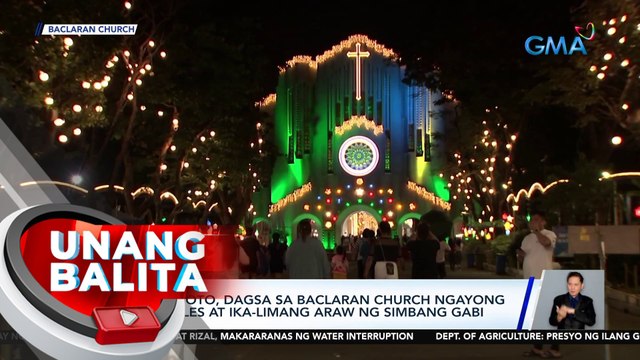 Mga deboto, dagsa sa Baclaran Church ngayong Miyerkules at ika-limang araw ng simbang gabi | UB
