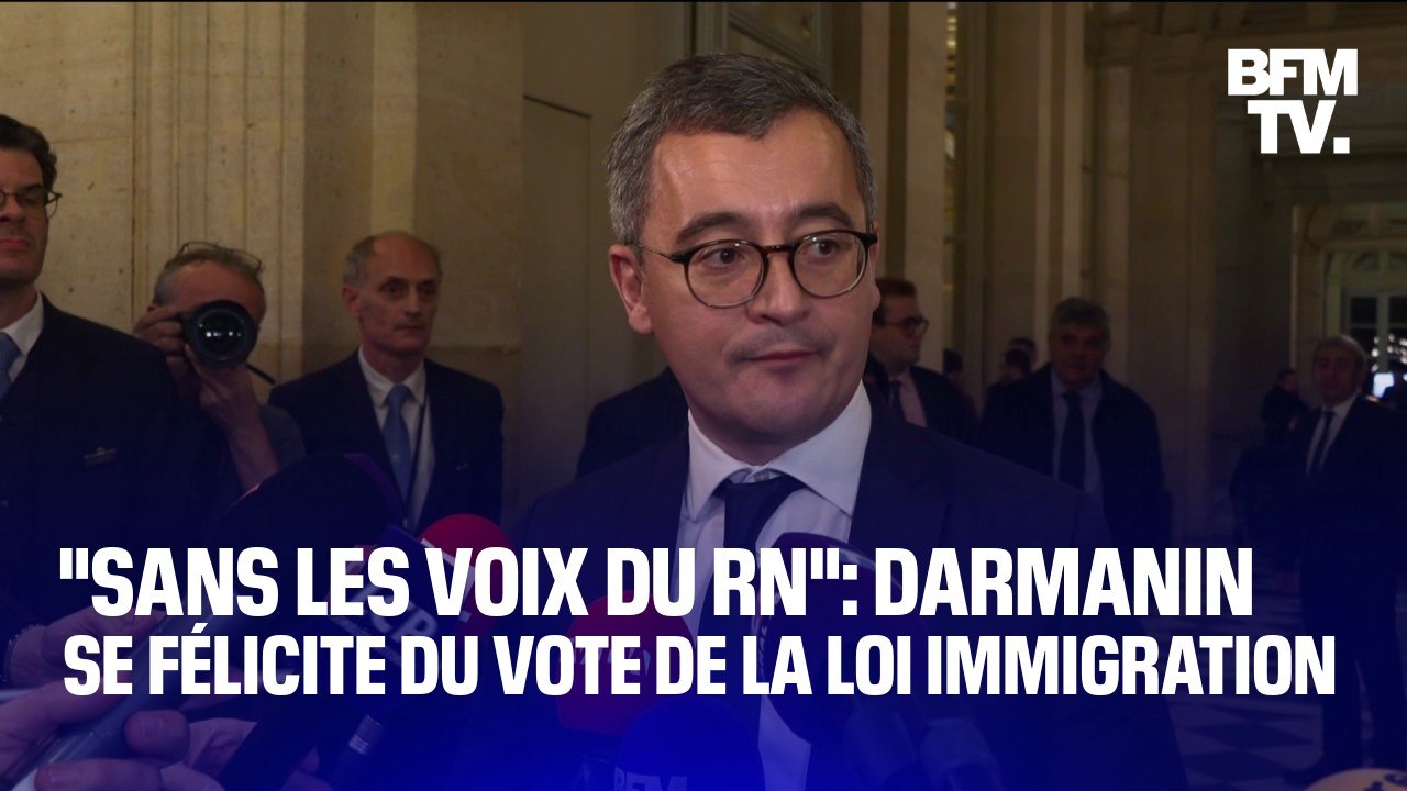 "Un texte adoptée sans les voix du RN": Gérald...
