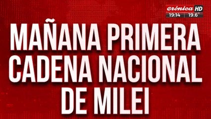 Primera cada nacional de Milei: explicará los alcances del DNU
