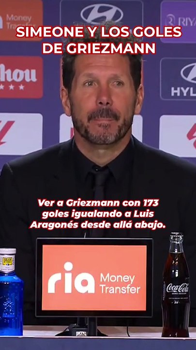 Simeone elogia a Griezmann y homenajea a Luis Aragonés