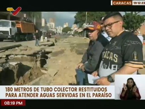 Caracas | Más de 3 mil familias son beneficiadas con la instalación de 180 metros de tubo colector