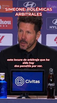 Simeone habla de las polémicas arbitrales