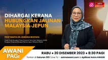 AWANI Pagi: Dihargai kerana hubungkan jalinan Malaysia-Jepun