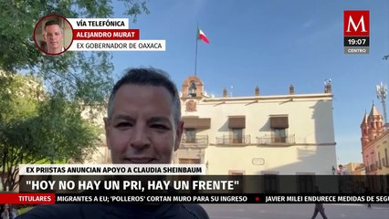 "No es un tema de colores, sino de principios": Alejandro Murat sobre apoyo a Sheinbaum