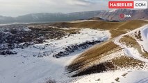Nemrut Kalderası'nda eşsiz kar manzaraları