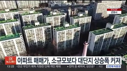 아파트 매매가, 소규모보다 대단지 상승폭 커져