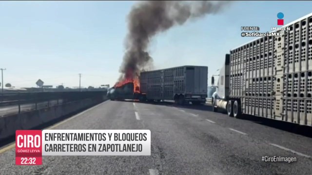 Balaceras y narcobloqueos sobre la autopista Acatic-Tepatitlán, Jalisco
