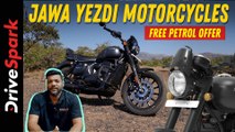 Jawa Yezdi Motorcycles Unveils Free Petrol Offer | ಫ್ರೀ ಪೆಟ್ರೋಲ್‌ ಆಫರ್‌ ನೀಡಲಿದೆ ಜಾವಾ | Giri Mani