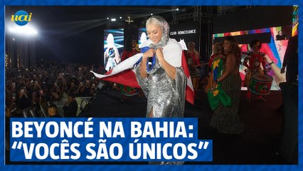 Beyoncé enaltece a Bahia em aparição surpresa: “Vocês são únicos”