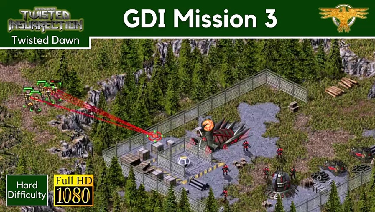 How to Beat C&C Twisted Dawn GDI Mission 3: Get the Rods Back - Hard - 1080p HD